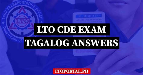 cde exam answers tagalog 2023|100 Questions + Answers: LTO Exam Reviewer .